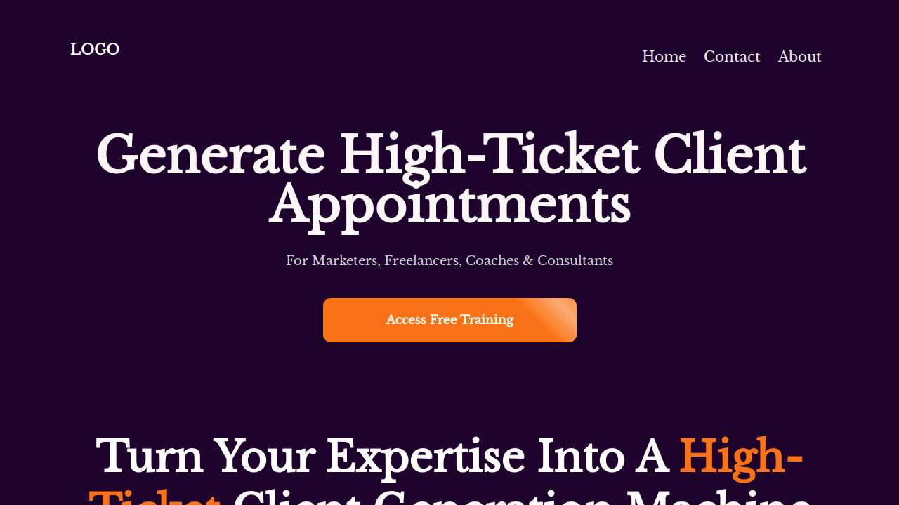 High-Ticket Product Page